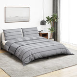 Vidaxl Duvet Superay Set 260x220 cm di cotone grigio