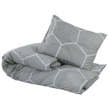 Vidaxx parure de couette 200x200 cm coton gris