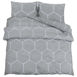 Vidaxl Duvet Crossing Set 200x200 cm Coton Grey