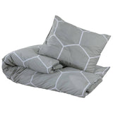 Vidaxl Duvet Overray Set 200x220 cm bawełniany szary