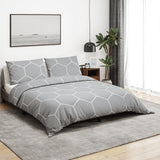 Vidaxl Duvet Overray Set 200x220 cm bawełniany szary