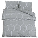 Vidaxl Duvet Crossing Set 200x200 cm Coton Grey
