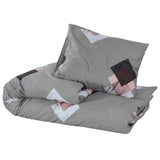 Vidaxl Duvet Crossing Set 200x200 cm Coton Grey