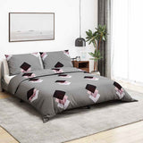 Vidaxx parure de couette 155x220 cm coton gris