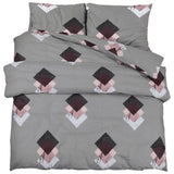 Vidaxl Duvet Crossing Set set 200x200 cm di cotone grigio