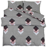 Vidaxl Duvet Crossing Set 200x200 cm Coton Grey
