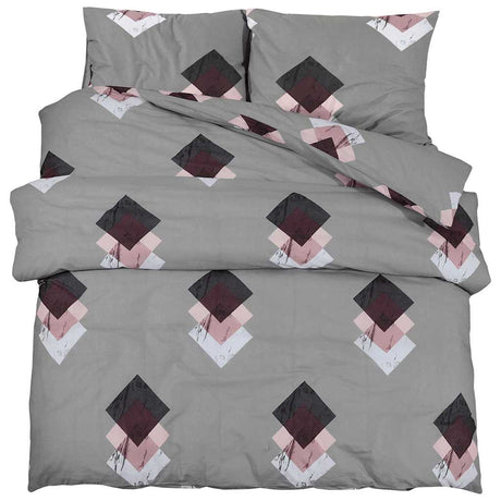 Ensemble de découverte de couette Vidaxl 260x220 cm Coton Gray