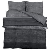 Vidaxl Duvet Overray Set 140x200 cm bomull mørk grå