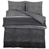 Vidaxl Duvet décongelant ensemble 200x200 cm coton gris foncé