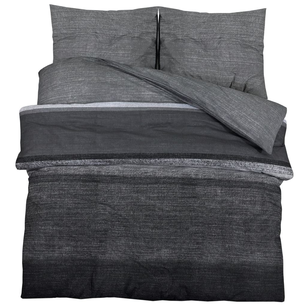 Vidaxl Duvet overray set 220x240 cm Cotton Dark gray