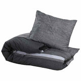 Vidaxl Duvet décongelant ensemble 200x200 cm coton gris foncé