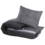 Vidaxl Duvet décongelant ensemble 200x200 cm coton gris foncé
