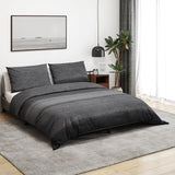 VidaXL duvet overray set 260x220 cm Cotton Dark gray