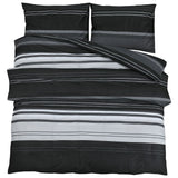 VidaXL duvet overray set 240x220 cm cotton black and white