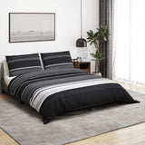 VidaXL duvet overray set 240x220 cm cotton black and white