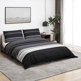 Vidaxx parure de couette 200x200 cm coton noir et blanc