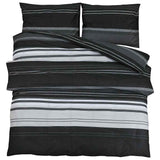 Ensemble de découverte de couette Vidaxl 225x220 cm en noir et blanc
