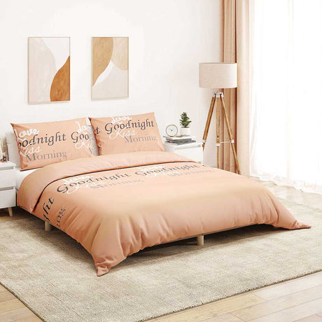 Vidaxl Duvet Richet Set 240x220 cm Coton Pink