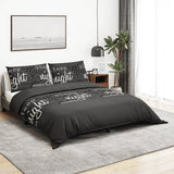 Vidaxl duvet iwwerrascht Set 140x200 cm Koteng schwaarz