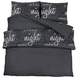 Vidaxl Duvet Sumpay Set 240x220 cm Black