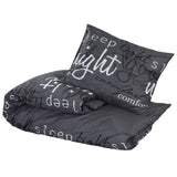 Vidaxl Duvet Sumpay Set 240x220 cm Black