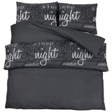 Vidaxl Duvet Overlay Set 260x220 cm di cotone nero