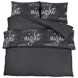 Vidaxl Duvet Richet Set 260x220 cm Coton noir