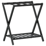 Rack à bagages Vidaxl 68x38x58 cm Bamboo noir