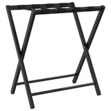 Rack à bagages Vidaxl 68,5x38x58 cm Bamboo noir