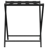 Rack à bagages Vidaxl 68,5x38x58 cm Bamboo noir