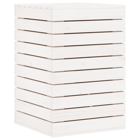 Vidaxx panier à linge 44x44x66 cm bois de pin massif blanc