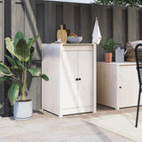 Portes d'armoire Vidaxl pour cuisine extérieure 50x9x82 cm pin avec blanc