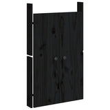 Portes d'armoire Vidaxl pour cuisine extérieure 2 ST 50x9x82 cm Bois de pin noir