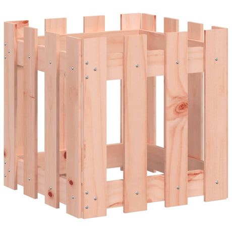VidaXL jardinière avec clôture design 40x40x40 cm bois de Douglas massif