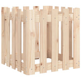 Vidaxx jardinière avec clôture design 50x50x50 cm bois de pin massif