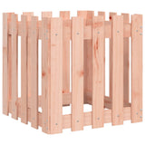 VidaXL jardinière avec clôture design 50x50x50 cm bois de Douglas massif