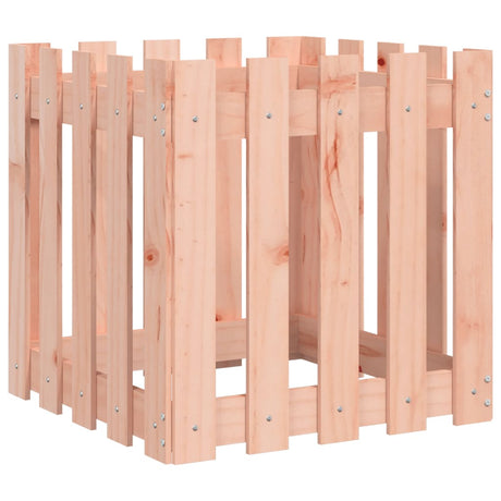 VidaXL jardinière avec clôture design 50x50x50 cm bois de Douglas massif