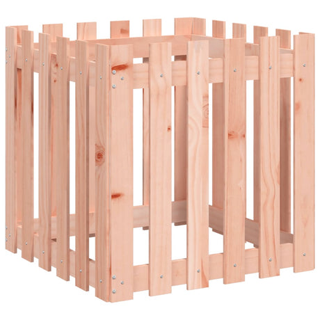 VidaXL jardinière avec clôture design 60x60x60 cm bois de Douglas massif