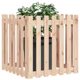 Boîte de planification Vidaxl avec clôture 70x70x70 cm Pine solide