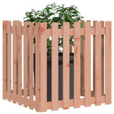 Vidaxx jardinière avec clôture design 70x70x70 cm bois de Douglas massif