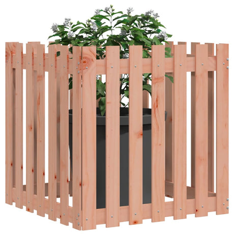 Vidaxx jardinière avec clôture design 70x70x70 cm bois de Douglas massif