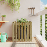 Vidaxx jardinière avec clôture design 70x70x70 cm bois de pin imprégné