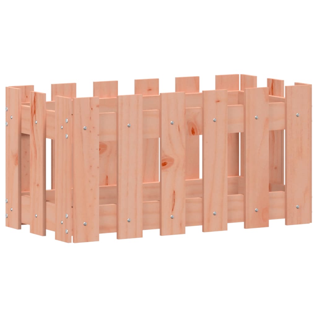 Vidaxx jardinière avec clôture design 60x30x30 cm bois de dougas massif