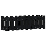 Vidaxx jardinière clôture surélevée design 100x30x30 cm bois de pin noir