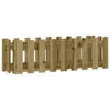 Vidaxxl jardinière surélevée design clôture 100x30x30 cm bois imprégné