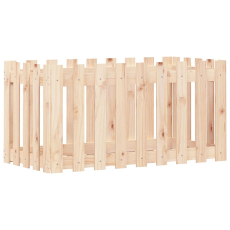 Vidaxx jardinière surélevée avec clôture design 100x50x50 cm bois de pin