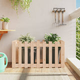 Vidaxx jardinière surélevée avec clôture design 100x50x50 cm bois de pin