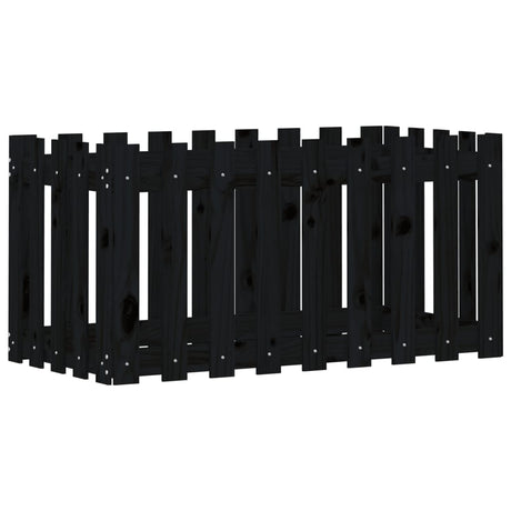 Vidaxl Planter Insense HEK Design 100x50x50 cm Pine Wood Black