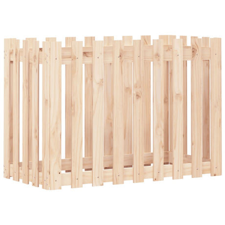 Planteur Vidaxl surélevé avec une clôture 100x50x70 cm en bois de pin