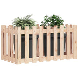 Planteur Vidaxl surélevé avec une clôture 100x50x70 cm en bois de pin